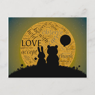 Carte Postale Amour lapin