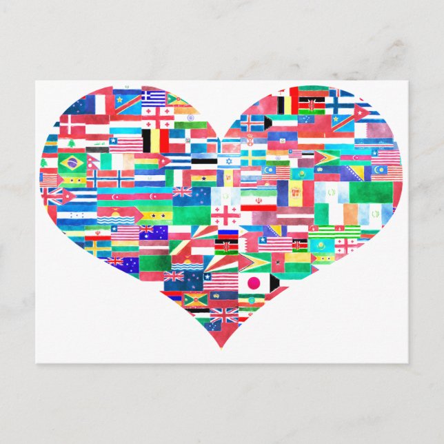 Carte Postale Amour mondial (Devant)