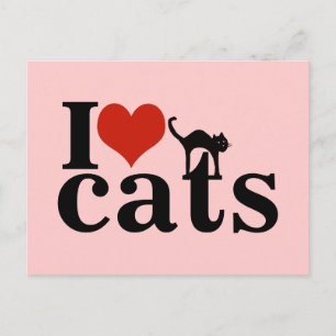 Carte Postale amour noir