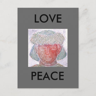 CARTE POSTALE AMOUR PAIX