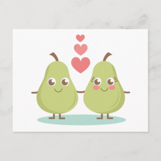 Carte Postale Amour, parfait Pair- Cadeaux de mariage, Anniversa (Devant)