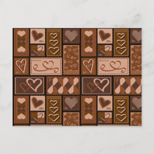 Carte Postale Amour Postage Timbre
