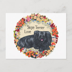 Carte Postale Amour pour les Terriers Skye