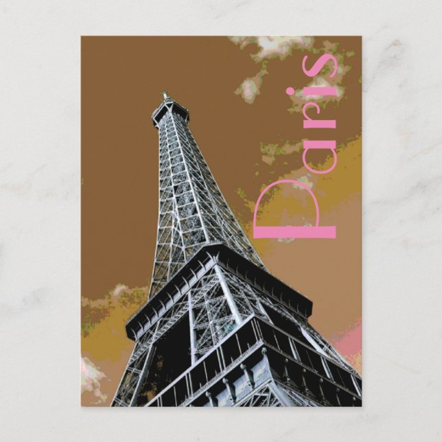Carte Postale Amour & Romance Ville de Paris Tour Eiffel France (Devant)