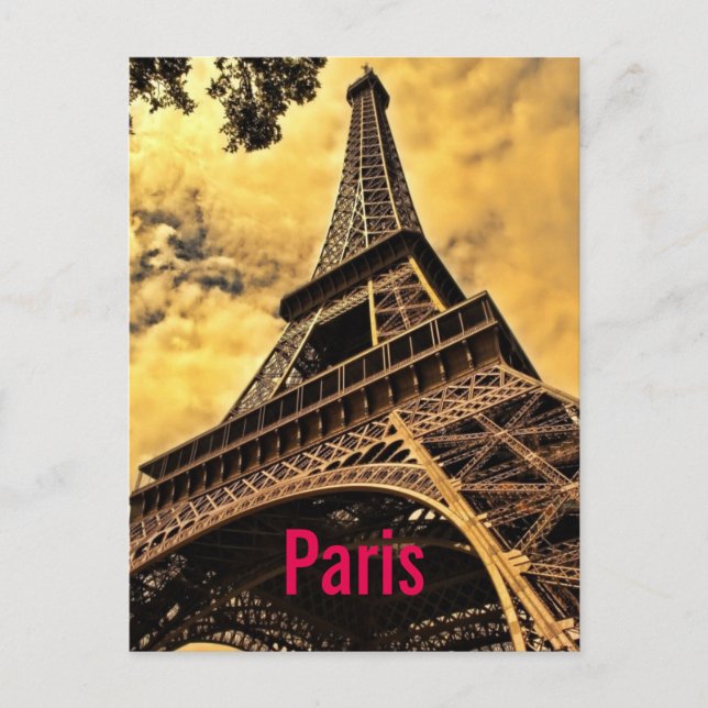 Carte Postale Amour & Romance Ville de Paris Tour Eiffel France (Devant)