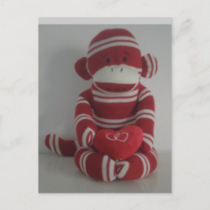 Carte Postale Amour singe