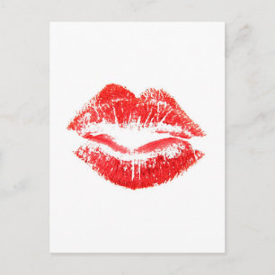 Carte Postale Amour, Smooches, Baisers, Lèvres