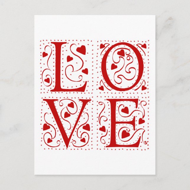 Carte Postale Amour vintage (Devant)