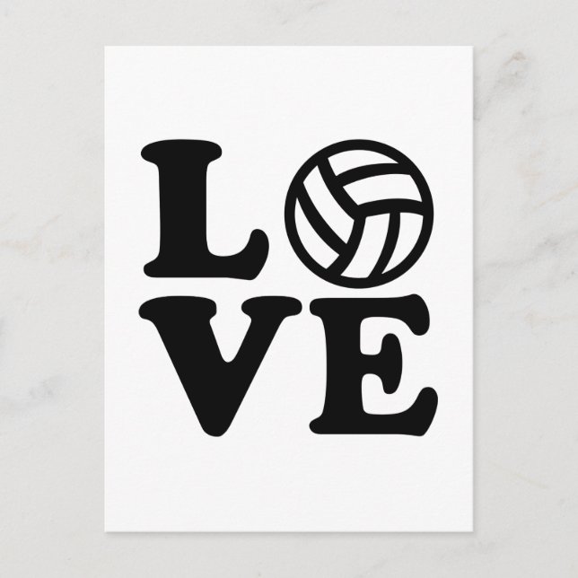 Carte Postale Amour volleyball (Devant)