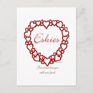 Carte Postale Amour Vrai Eskie Américain
