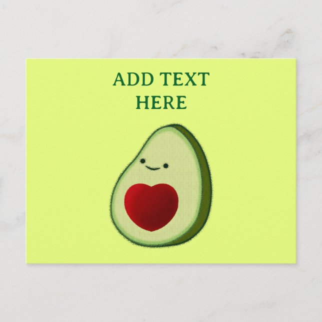 Carte Postale Amoureux d'avocat Dessin animé mignon  (Devant)