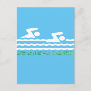 Carte Postale Amoureux de natation