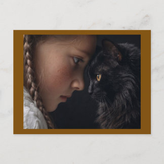 Carte Postale amoureux des chats