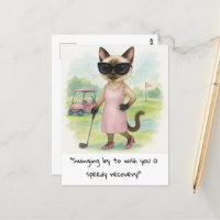 Amoureux des chats golfeurs bon rétablissement pro