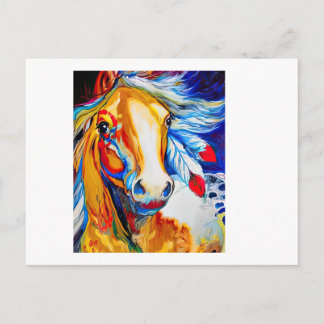 Carte Postale Amoureux des chevaux