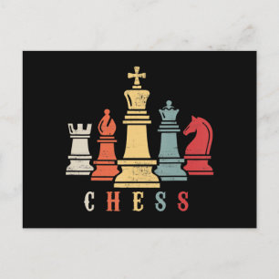 Carte Postale Amoureux des échecs Jeu d'échecs Checkmate Cadea