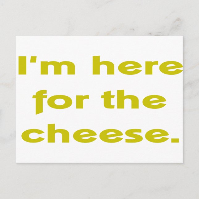 Carte Postale Amoureux du fromage (Devant)