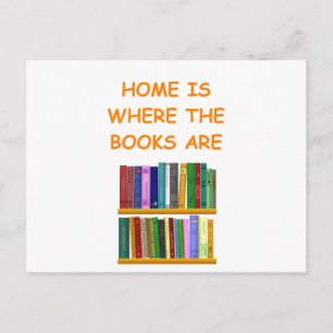 Carte Postale amoureux du livre