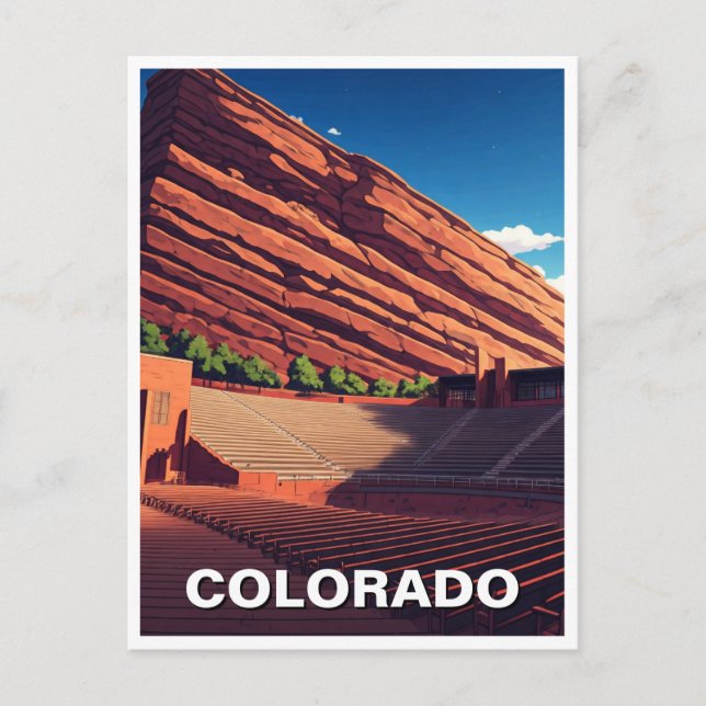 Carte Postale Amphithéâtre Red Rocks Colorado (Devant)