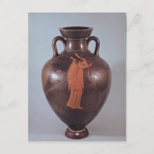 Carte Postale Amphora à silhouette rouge