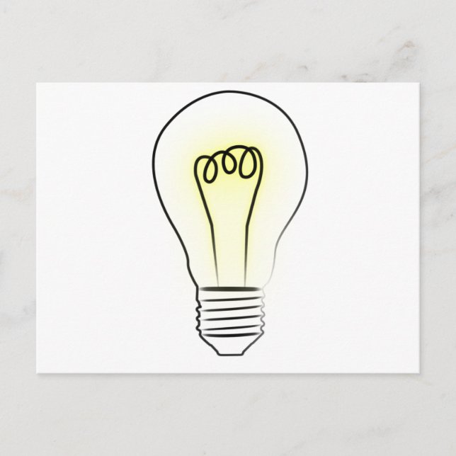 Carte Postale Ampoule (Devant)
