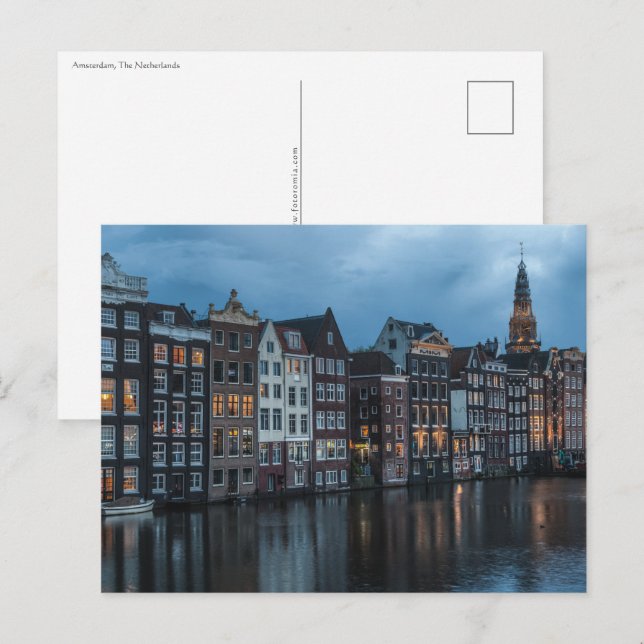 Carte Postale Amsterdam (Devant / Derrière)