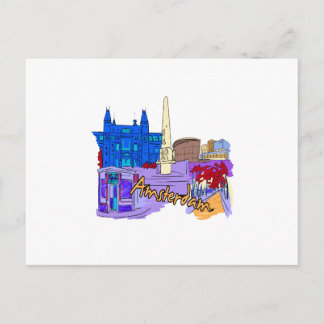 Carte Postale amsterdam blue city image.png