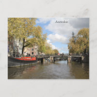 Amsterdam, Canal, Pont, Ménage, Spire de l'église