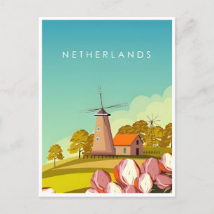 Carte Postale Amsterdam Holland Pays-Bas Vintage néerlandais