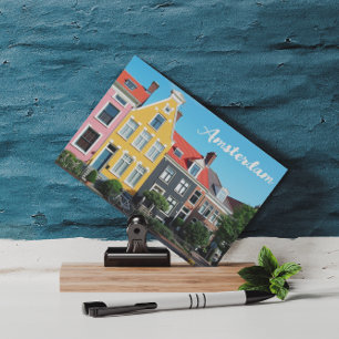 Carte Postale Amsterdam Hollande Maisons Voyage Europe