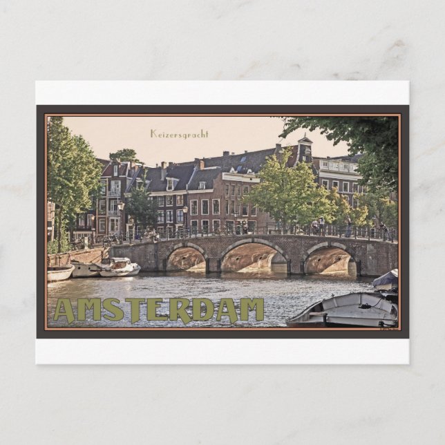 Carte Postale Amsterdam - Keizersgracht (Devant)