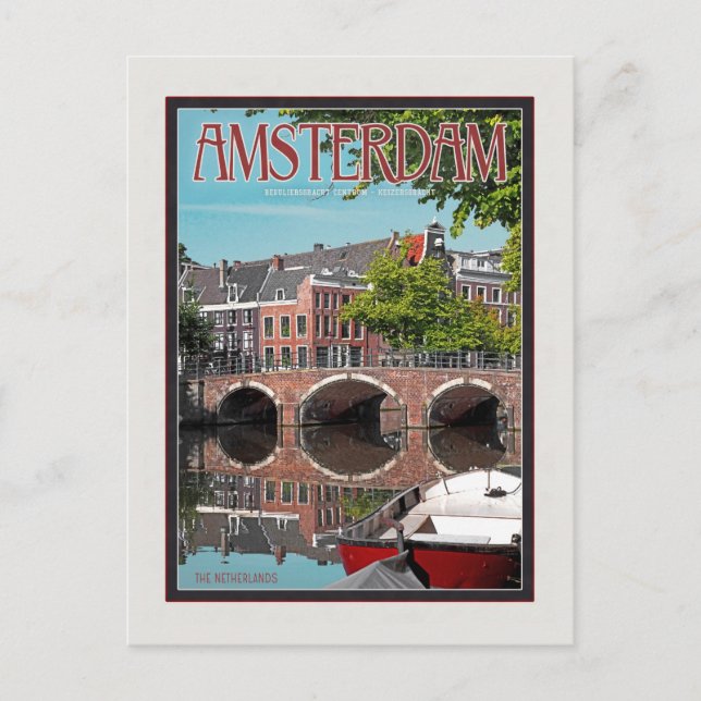 Carte Postale Amsterdam - Keizersgracht-RGrachtCentrum (Devant)