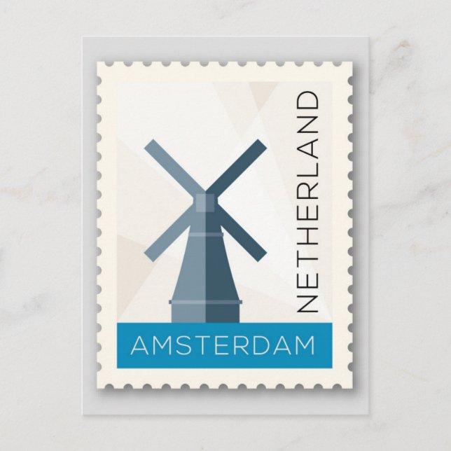 Carte Postale Amsterdam Pays-Bas (Devant)