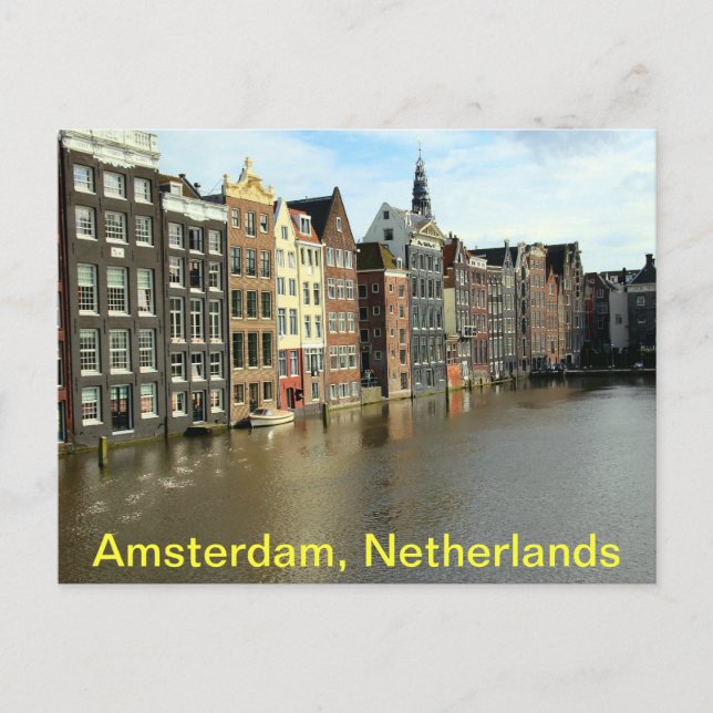 Carte Postale Amsterdam, Pays-Bas (Devant)
