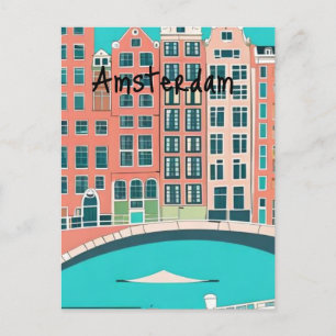 Carte Postale Amsterdam Pays-Bas