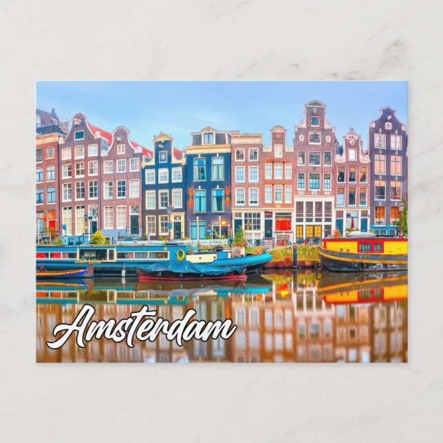 Carte Postale Amsterdam, Pays-Bas (Devant)