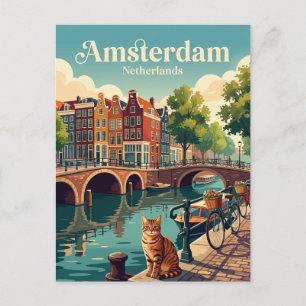 Carte Postale Amsterdam Pays-Bas
