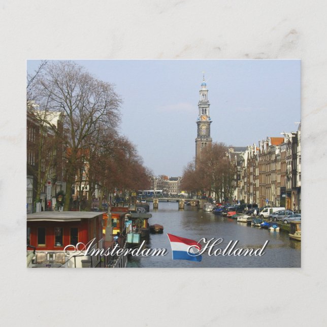 Carte postale Amsterdam Western Church Holland (Devant)