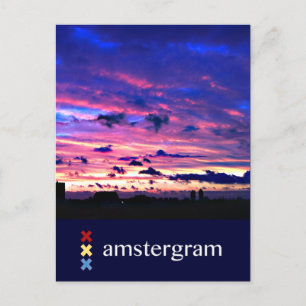 Carte Postale Amstergram Skyline