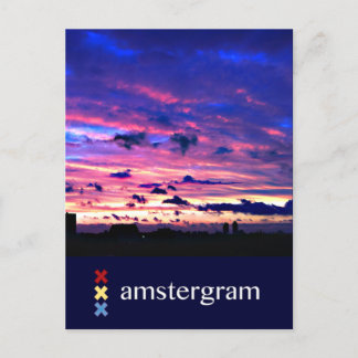Carte Postale Amstergram Skyline