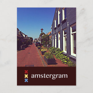 Carte Postale Amstergramme de rue
