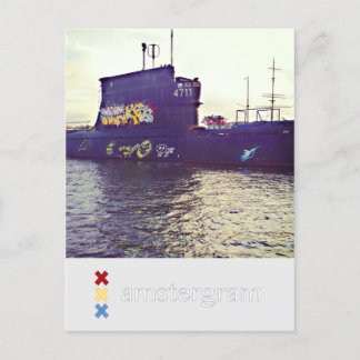 Carte Postale Amstergramme sous-marin