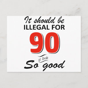 Carte Postale Amusant 90ème anniversaire conceptions