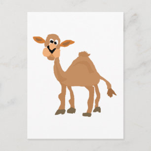 Carte Postale Amusant Art de Camel Primitif