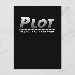 Carte Postale Amusant Auteur Pun Plot Il construit Caractère