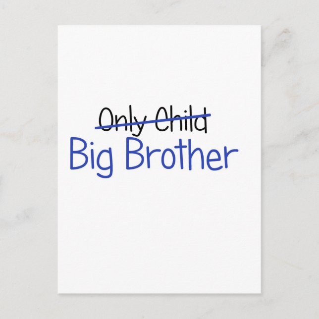 Carte Postale Amusant Big Brother Design (Devant)