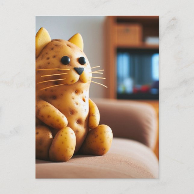 Carte Postale Amusant Canapé pomme de terre (Devant)