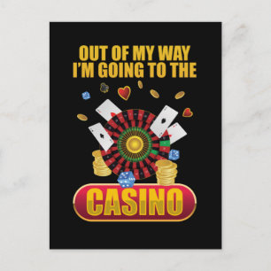 Carte Postale Amusant Casino Jeu Poker