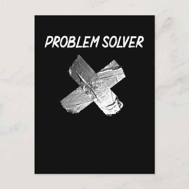 Carte Postale Amusant Duct Tape Joke Lazy Sarcastic Mari Père (Devant)