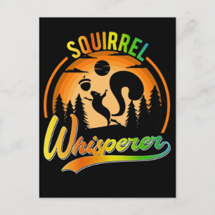 Carte Postale Amusant Écureuil Whisperer Nut Lover